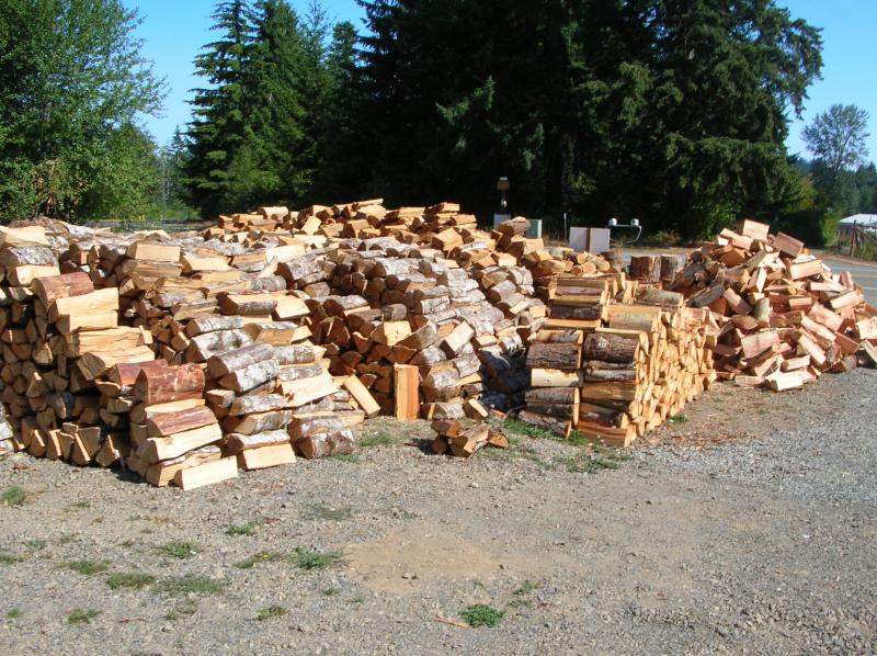 stacks of firewood